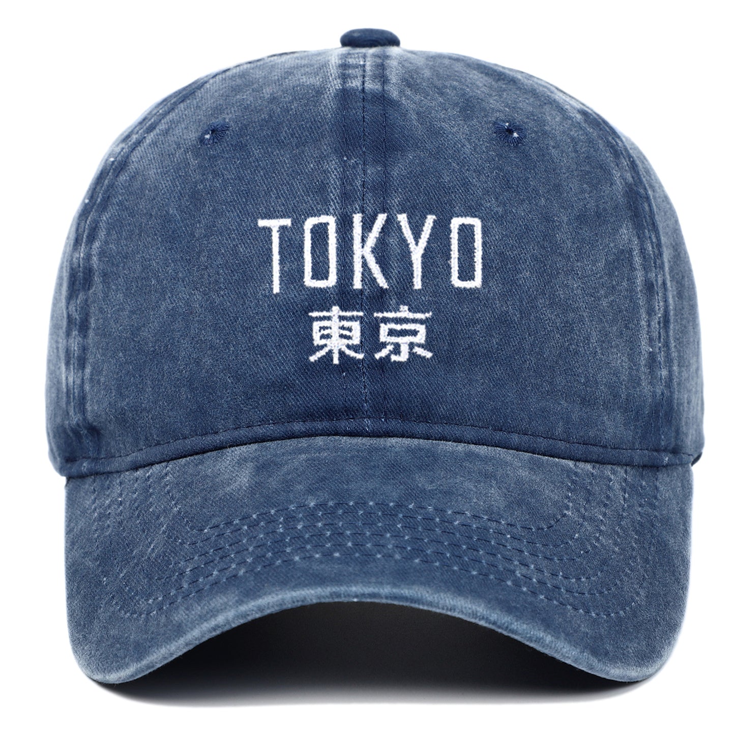 Unisex Embroidered Tokyo Kanji Dad Hat - Outdoor Sun Protection Cap
