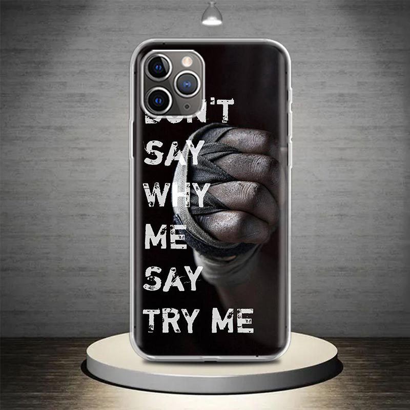Mike Tyson Boxing Legend Art Graphic Phone Case for iPhone 15 14 13 12 11 Pro Max - Soft TPU Cover