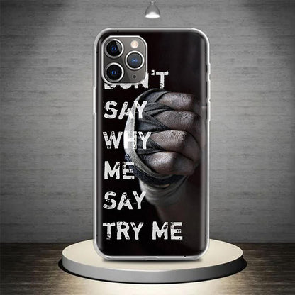 Mike Tyson Boxing Legend Art Graphic Phone Case for iPhone 15 14 13 12 11 Pro Max - Soft TPU Cover