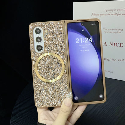 Magnetic Luxury Sparkle Glitter Case for Samsung Galaxy Z Fold 6 5 4 3 - MagSafe Compatible Cover