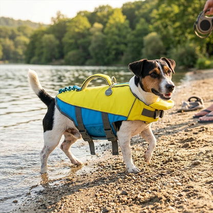 Reflective Dog Life Vest for Swimming - Breathable High Buoyancy Pet Safety Jacket