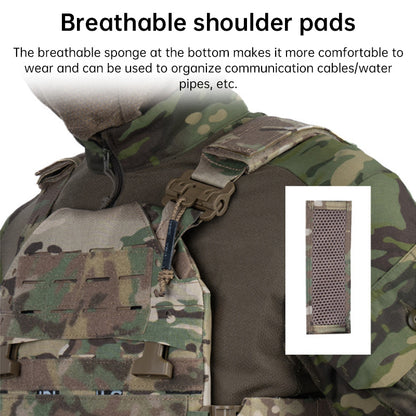 Quick Release Tactical Plate Carrier Vest - MOLLE Camouflage Body Armor Vest