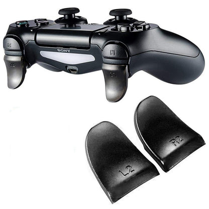 PS4 L2 R2 Trigger Extenders - Silicone Extended Buttons and Grip Pad for DualShock 4 Controller