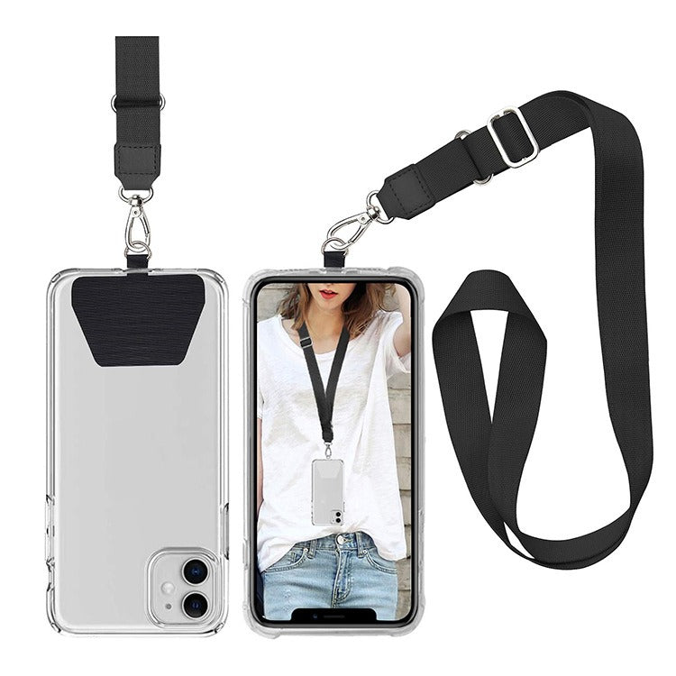 Universal Phone Lanyard Patch Gasket - Durable Crossbody Neck Strap Adapter Tab for Phone Cases
