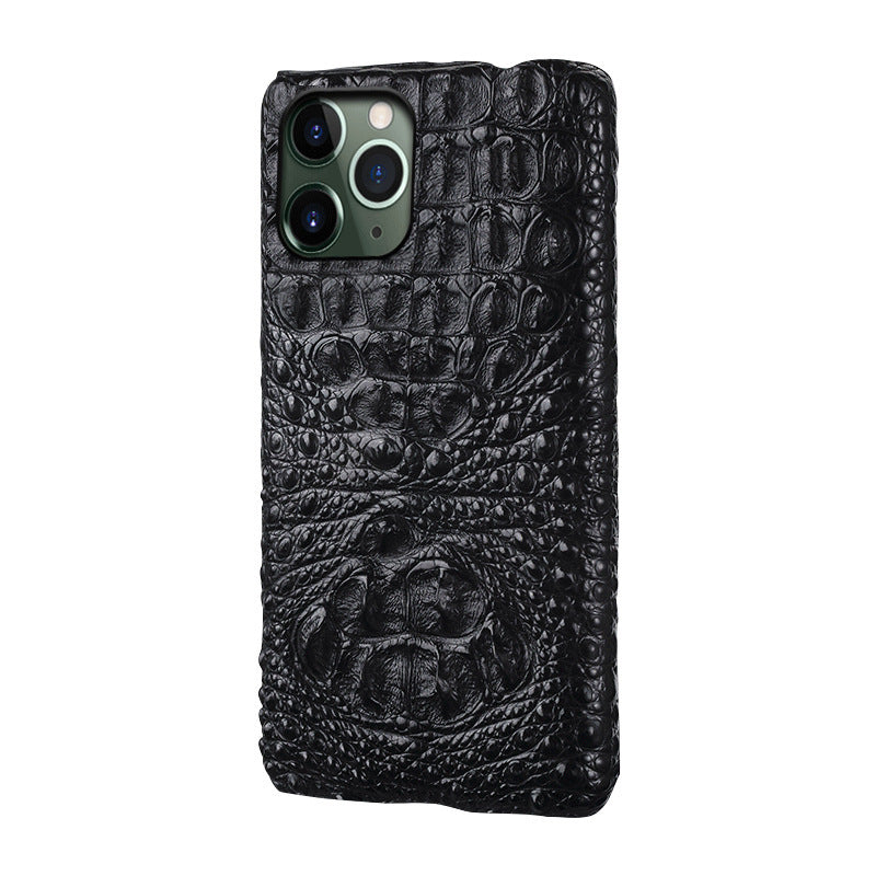 Luxury Crocodile Leather Phone Case - Genuine Alligator Texture Protective Cover for iPhone
