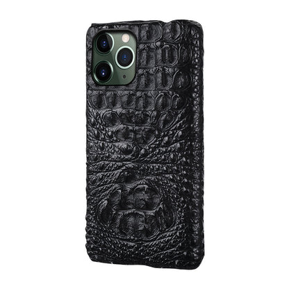 Luxury Crocodile Leather Phone Case - Genuine Alligator Texture Protective Cover for iPhone