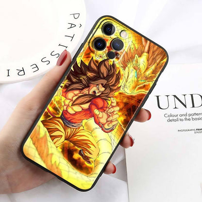 Anime Dragon Ball Super Saiyan Gogeta Phone Case - Soft TPU Protective Cover for iPhone 15 14 13 12 Pro Max