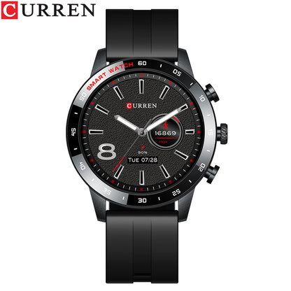 Men's Waterproof Electronic Smartwatch - Round Screen Health Monitor & Heart Rate Tracker
