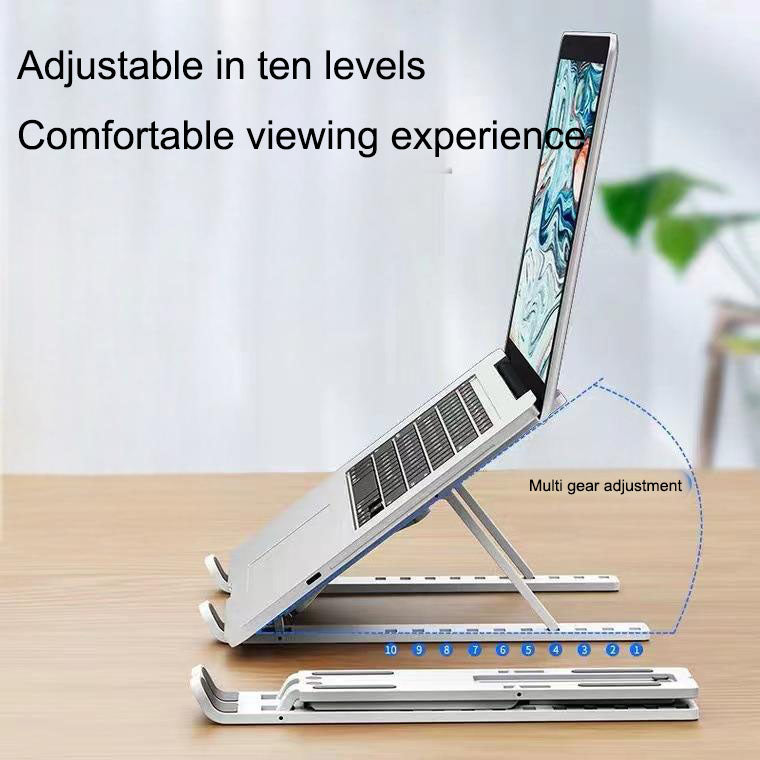 Portable Aluminum Laptop Riser - N3 Ergonomic Foldable Stand and Cooling Holder