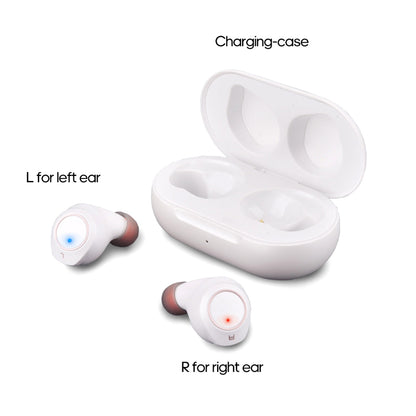 Z-100 Invisible Rechargeable In-Ear Hearing Aid - Digital Sound Amplifier with Portable Charging Case for Both Ears
