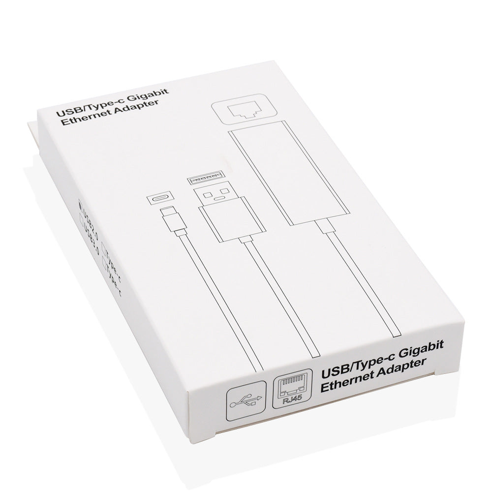 Aluminum Alloy USB & Type-C to RJ45 Ethernet Adapter - 100Mbps Network Interface Converter