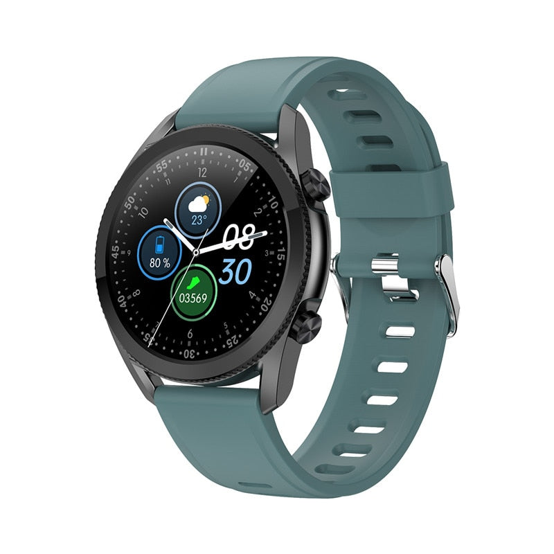 Bluetooth Calling Smart Watch - Waterproof Sports Fitness Tracker with Weather Display for Android & iOS