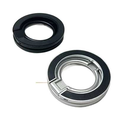 Dual-Sided Magnetic Ring Holder Stand for iPhone MagSafe - Adjustable Metal Desktop Kickstand Grip