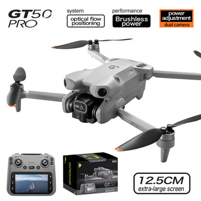 T5C Pro RC Quadcopter - 12.5cm Extra-Large Screen Remote Control Drone with Optical Flow & Brushless Motor