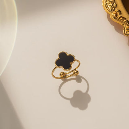 Luxury Four-Leaf Clover Chain Bracelet - Minimalist Lucky Flower Jewelry