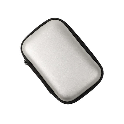 Hard EVA Portable Travel Storage Case for Earphone, Data Cable & Hard Drive - Zipper Pouch Box