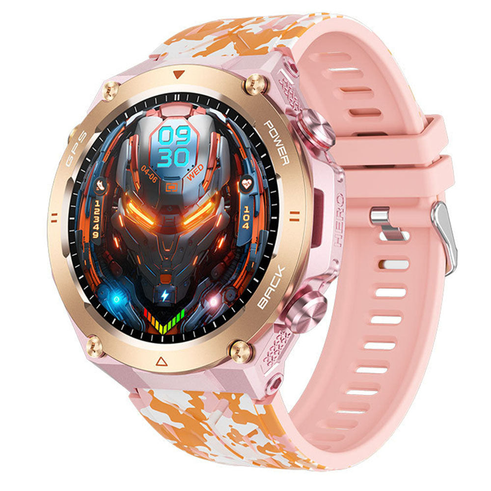 KC82 Smart Watch - 1.45-Inch Outdoor Bluetooth Calling Smartwatch with Altitude, Air Pressure & GPS