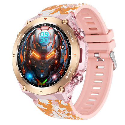 KC82 Smart Watch - 1.45-Inch Outdoor Bluetooth Calling Smartwatch with Altitude, Air Pressure & GPS