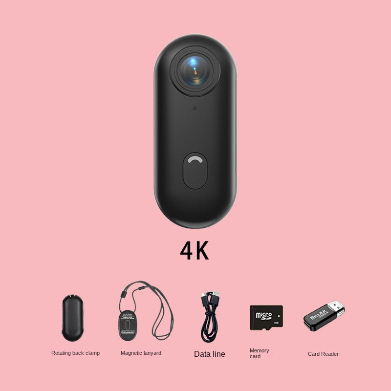4K Miniature Sports Action Camera - Portable Magnetic Thumb Recorder for Biking & Vlogs