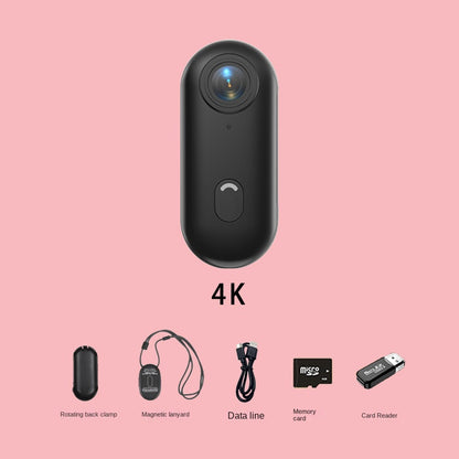 4K Miniature Sports Action Camera - Portable Magnetic Thumb Recorder for Biking & Vlogs