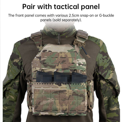 Quick Release Tactical Plate Carrier Vest - MOLLE Camouflage Body Armor Vest