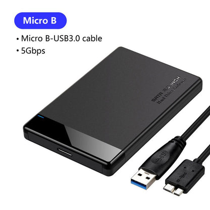 2.5-Inch USB 3.0 SATA Hard Drive Enclosure - High-Speed Solid-State Mobile Hard Drive Box with UASP Support
