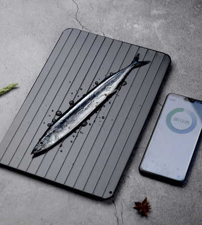 Quick Thawing Tray for Kitchen | Aluminum Ice-Melting Defrost Board - No Electricity or Chemicals Required