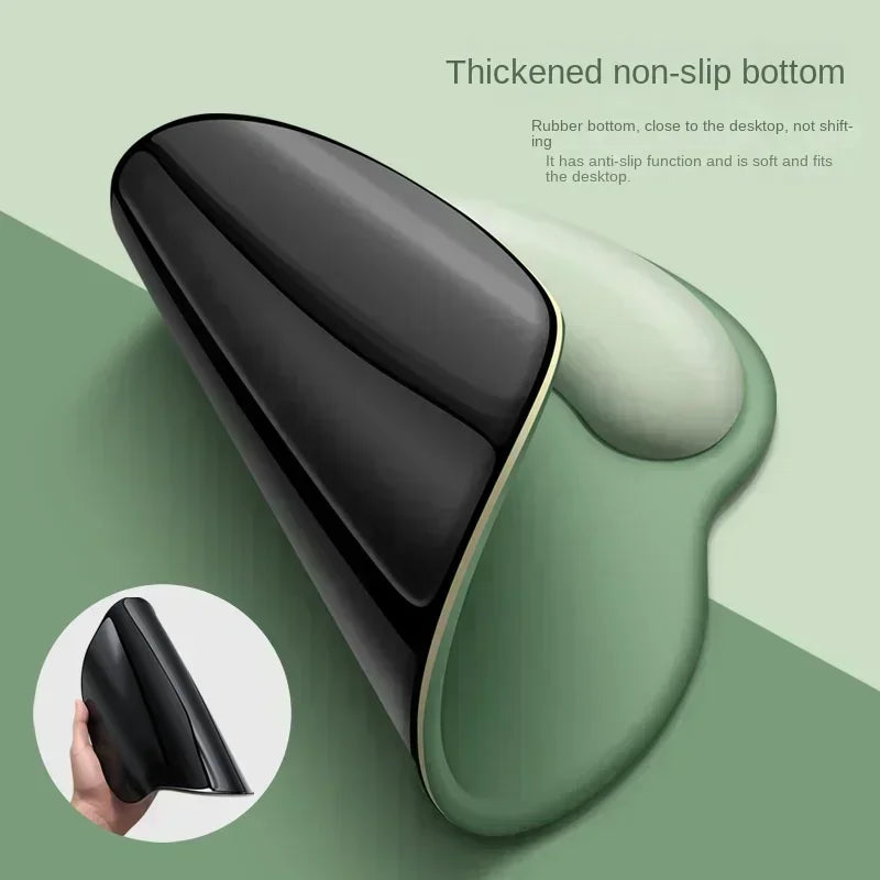 Gradient Silicone Mouse Pad with Wrist Rest - Ergonomic Anti-Slip Wrist Support Pad for Computer & Office