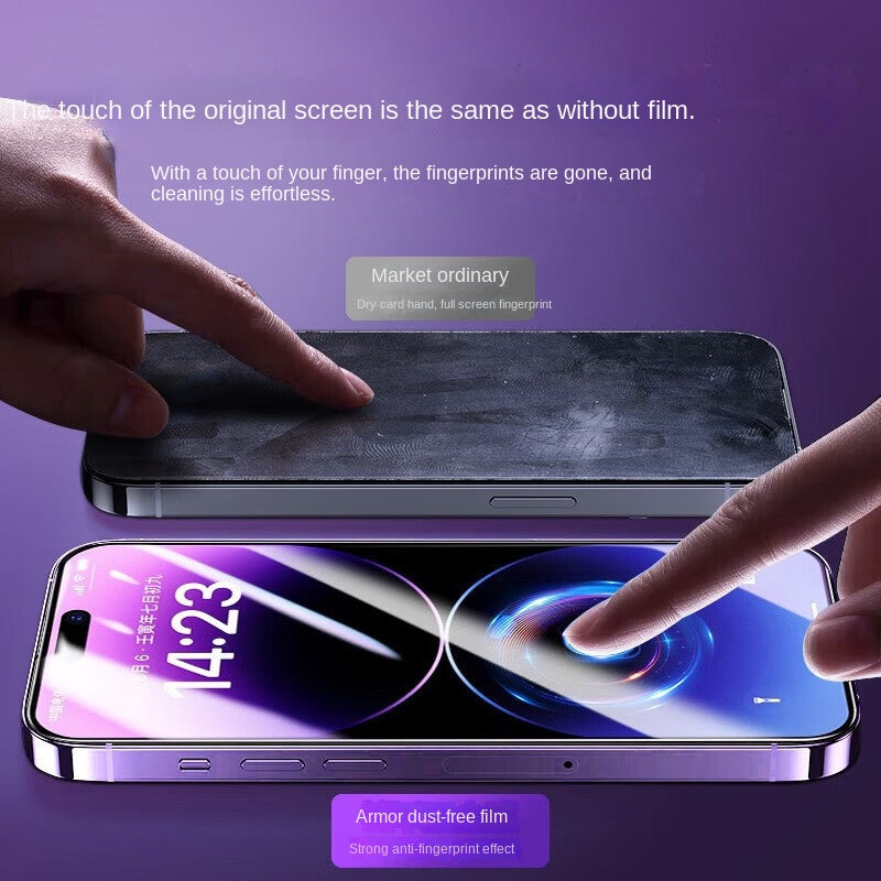 Anti-Spy Privacy Screen Protector Film with Dust-Free Cabin Roller Application Tool for Apple iPhone