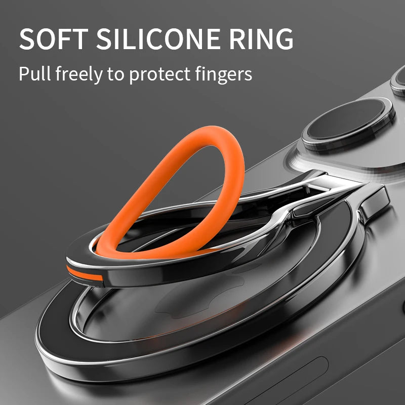 360° Rotating Magnetic Ring Holder Stand Grip for iPhone MagSafe - Folding Phone Back Bracket