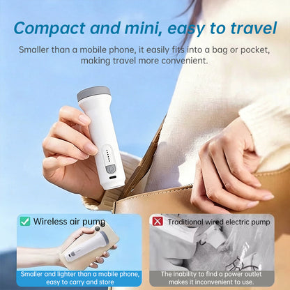 Rechargeable Wireless Electric Vacuum Pump - Low Noise Air Pump for Compression Storage Bags