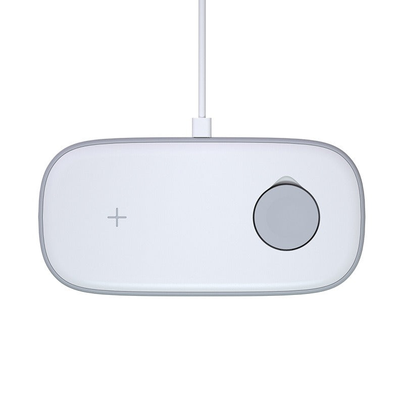 Ultra-Thin 2-in-1 Wireless Charging Pad - Dual Fast Charging Station for iPhone & Apple Watch