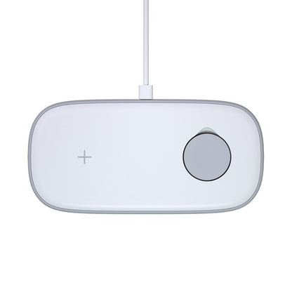 Ultra-Thin 2-in-1 Wireless Charging Pad - Dual Fast Charging Station for iPhone & Apple Watch