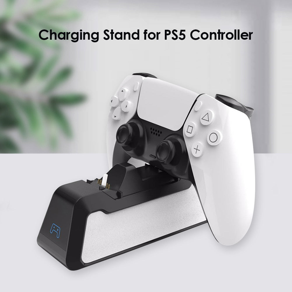 PS5 Dual Controller Charging Dock - Fast USB Type-C Charger Stand for PlayStation 5 Joysticks
