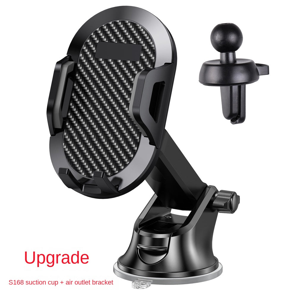 Telescopic Long Arm Car Phone Holder - Suction Cup Mount for Dashboard & Windshield