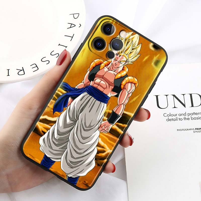 Anime Dragon Ball Super Saiyan Gogeta Phone Case - Soft TPU Protective Cover for iPhone 15 14 13 12 Pro Max