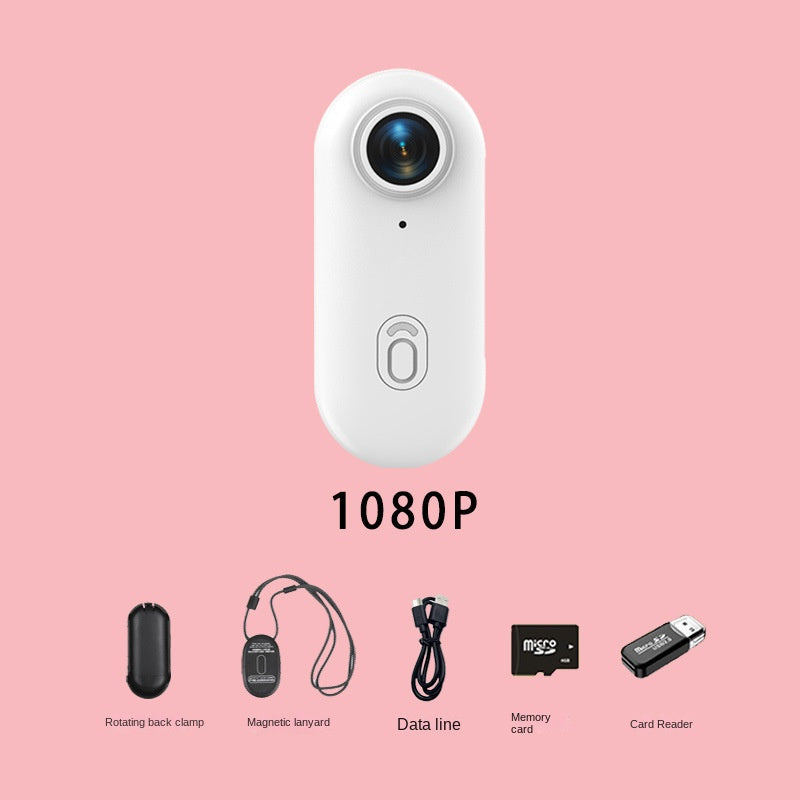 4K Miniature Sports Action Camera - Portable Magnetic Thumb Recorder for Biking & Vlogs