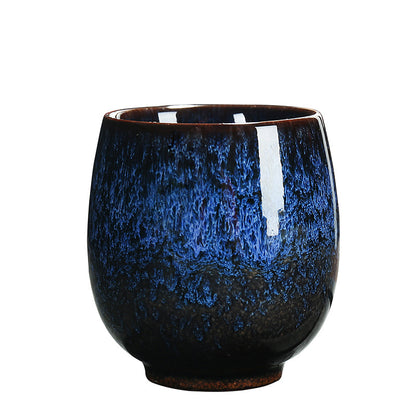 Single Personal Tea Cup/Bowl with Colorful Glaze for Home Use