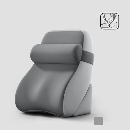 Memory Foam Reading Pillow with Neck Roll - Ergonomic Bed Backrest Support Cushion