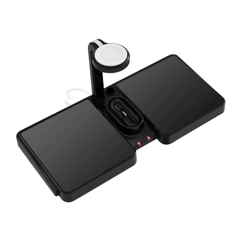 All-in-One 4-in-1 15W Fast Wireless Charging Station for iPhone, Apple Watch & AirPods