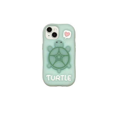 Kawaii Pink Piggy Soft Silicone Phone Case with Stand - Cute Protective Cover for iPhone 16 15 Pro Max