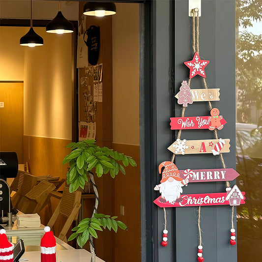 DIY Foldable Gnome Christmas Hanging Ornament - Festive Wall Decor
