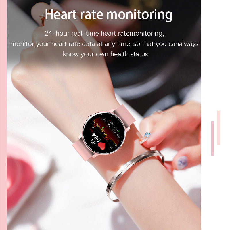 LIGE Unisex Smart Watch with Blood Pressure & Heart Rate Monitor - Pink Fitness Tracker