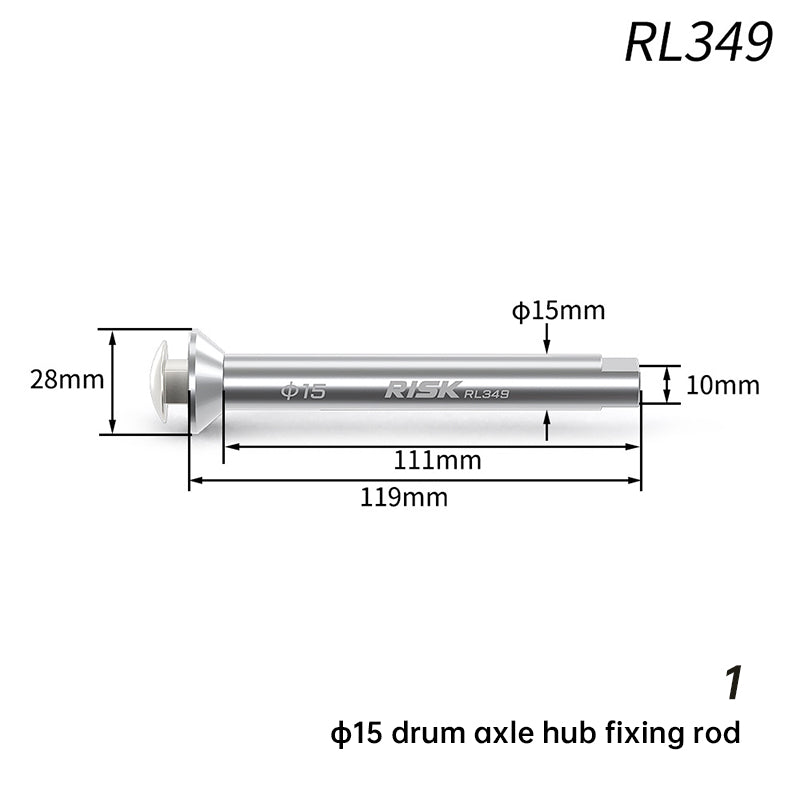 RISK RL350 Bicycle Hub Maintenance Vise Clamp Tool - 20mm Thru Axle Drum Hub Fixing Rod