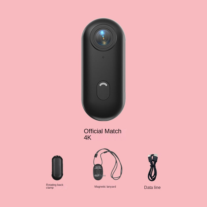 4K Miniature Sports Action Camera - Portable Magnetic Thumb Recorder for Biking & Vlogs