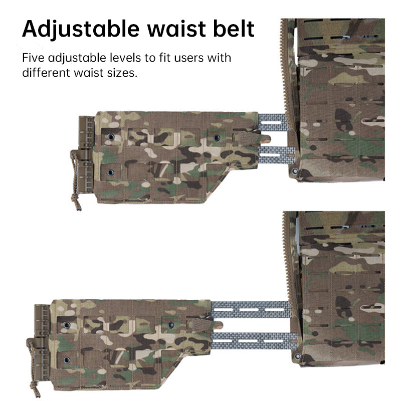 Quick Release Tactical Plate Carrier Vest - MOLLE Camouflage Body Armor Vest