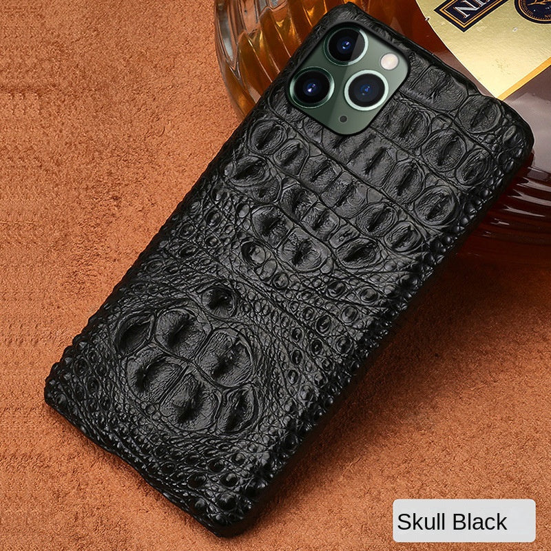 Luxury Crocodile Leather Phone Case - Genuine Alligator Texture Protective Cover for iPhone