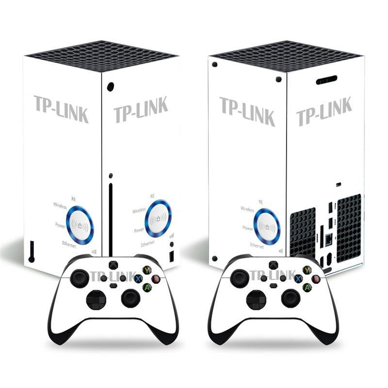Futuristic Tech Vinyl Skin Decal Sticker Set for Xbox Series X Console & Controllers