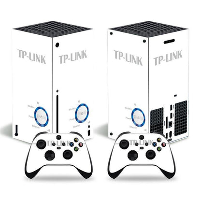 Futuristic Tech Vinyl Skin Decal Sticker Set for Xbox Series X Console & Controllers