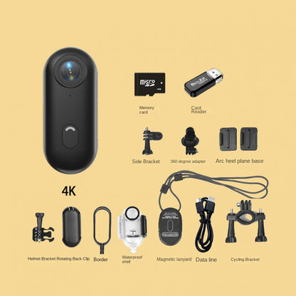 4K Miniature Sports Action Camera - Portable Magnetic Thumb Recorder for Biking & Vlogs